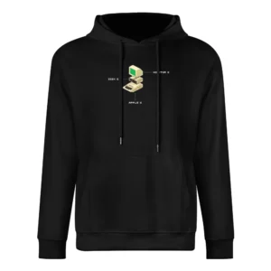 Apple 2 Computer Video Game Retro 80s European Size Men Hoodie