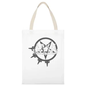 Arch Enemy White Canvas Tote Shopping Bag