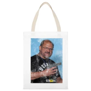 Arn Anderson Glock Wrestling Fan Vintage Style White Canvas Tote Shopping Bag
