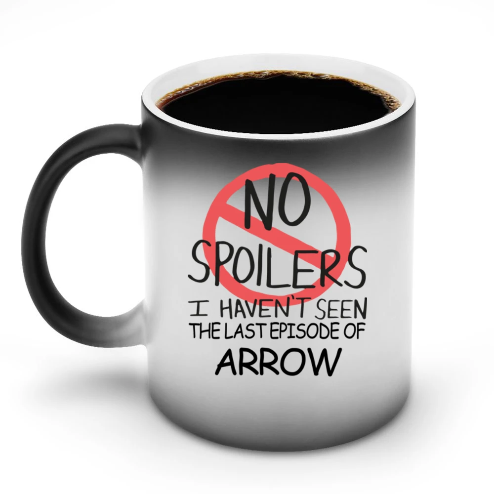 Arrow No Spoilers Last Episode Tv Funny Discoloration Mug