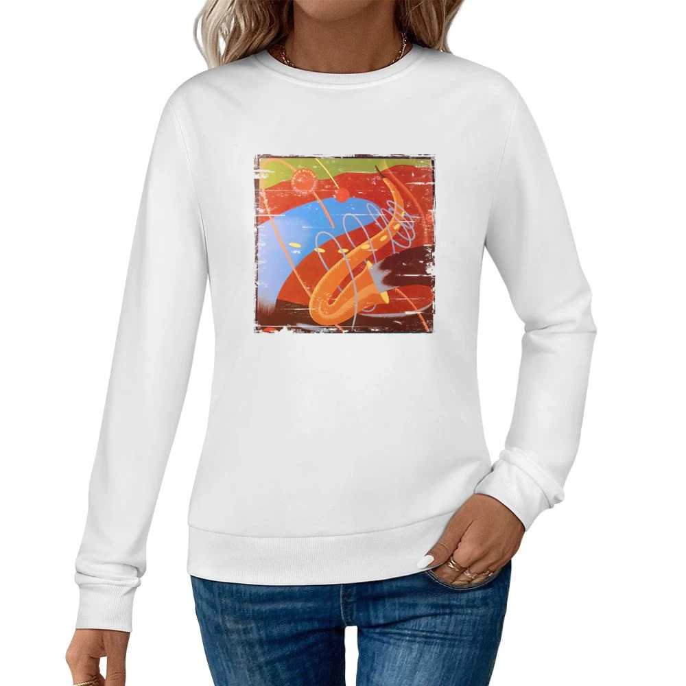 Arther Blythe Blythe Spirit Album Cover Distressed Image Women Pullover Sweatshirt