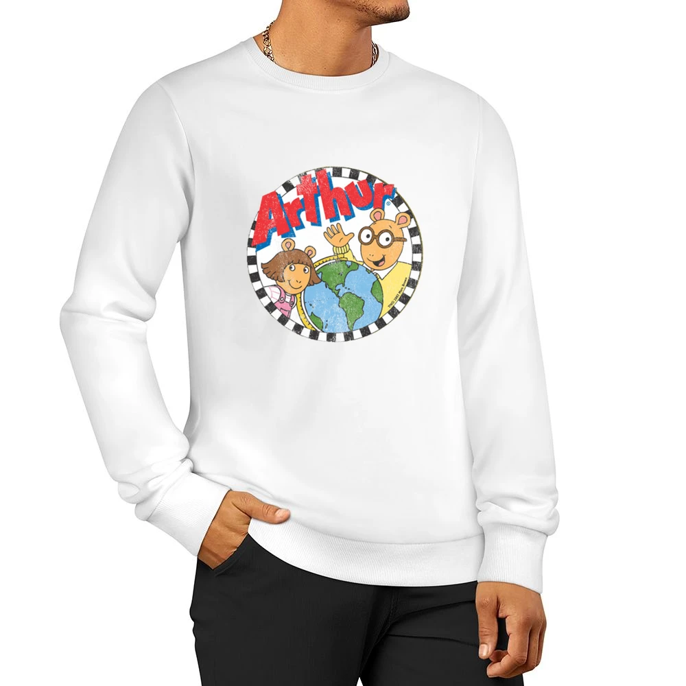 Arthur Fun 80s Vintage Retro Tv Show Graphic Tee Shirt Men Pullover Sweatshirt