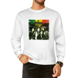 Aswad Not Satisfied Album Cover Distressed Image European Size Pullover Sweater