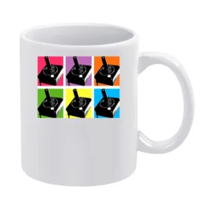 Atari Joystick Retro White Mug