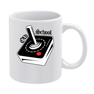 Atari Joystick Retro White Mug