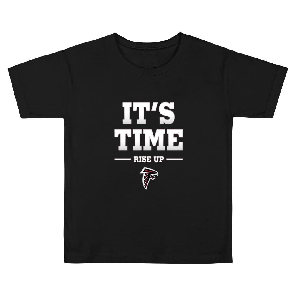 Atlanta Falcons Its Time Rise up Tshirt Kids Boys Girls T-Shirt
