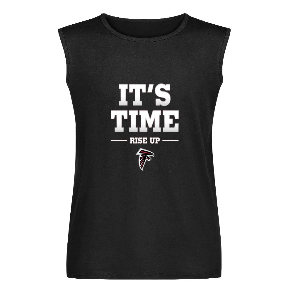 Atlanta Falcons Its Time Rise up Tshirt Men Sleeveless T-Shirt