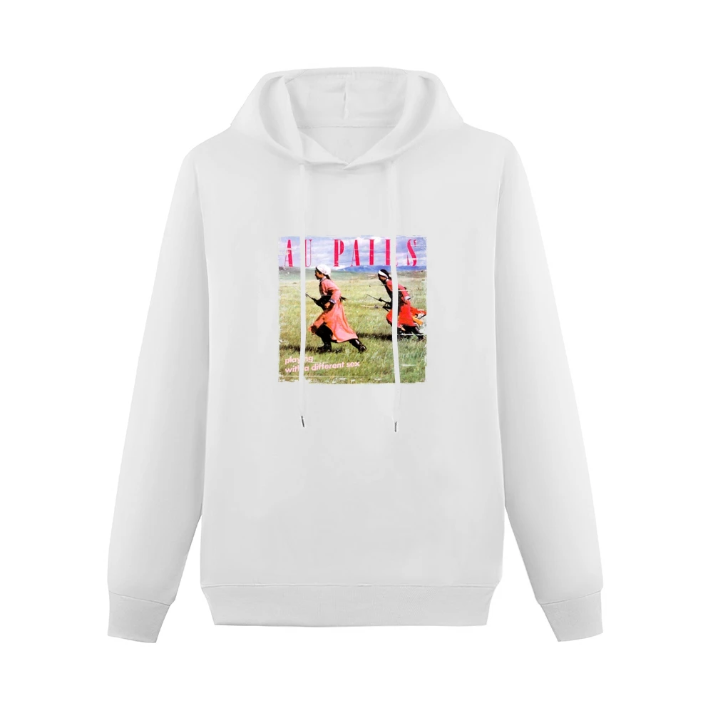 Au Pairs Playing With A Different Sex Album Cover Distressed Image T S Men Hoodie Without Pocket