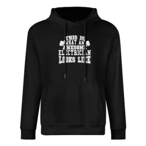 Awesome Electrician Tshirt Construction Humor Long Sleeve European Size Men Hoodie