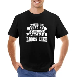 Awesome Plumber Tshirt Construction Humor Asian Size Men T-Shirt