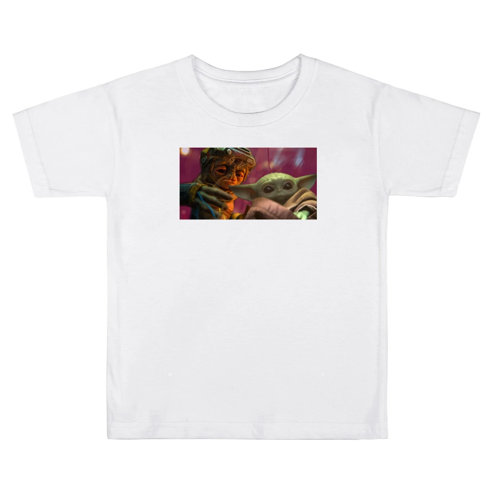 Baby Yoda And Babu Frik Star Wars Fan Kids Boys Girls T-Shirt
