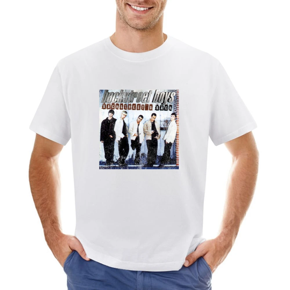 Backstreets Back Vintage BSB Album Cover Graphic 90s Boy Band Tee Shir Asian Size Men T-Shirt
