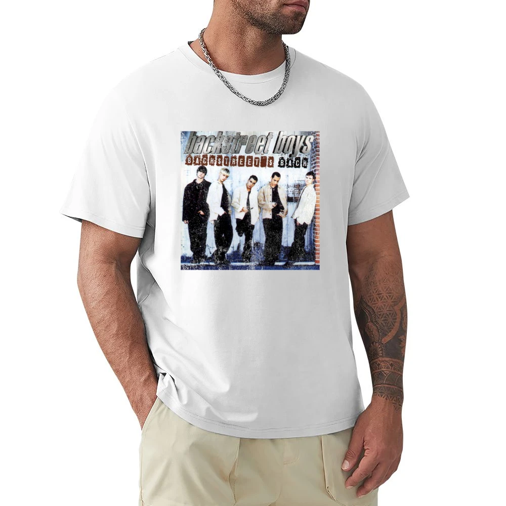Backstreets Back Vintage BSB Album Cover Graphic 90s Boy Band Tee Shir Premium Men T-shirt