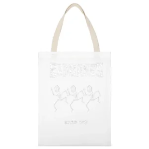 Bad Bones Dead Boy White Canvas Tote Shopping Bag