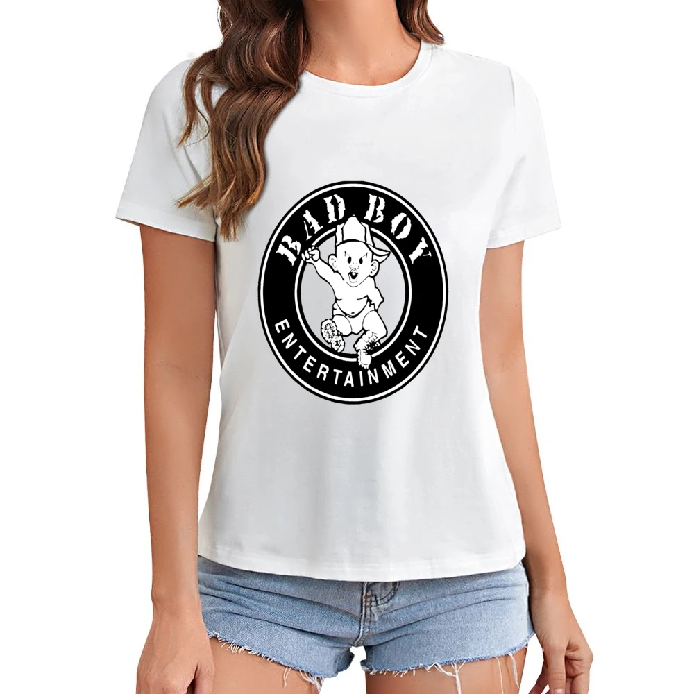 Bad Boy Records Hip Hop Tshirt Asian Size Women Ladies T-shirt