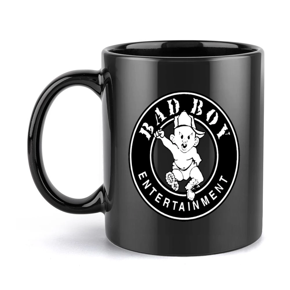Bad Boy Records Hip Hop Tshirt Black Mug