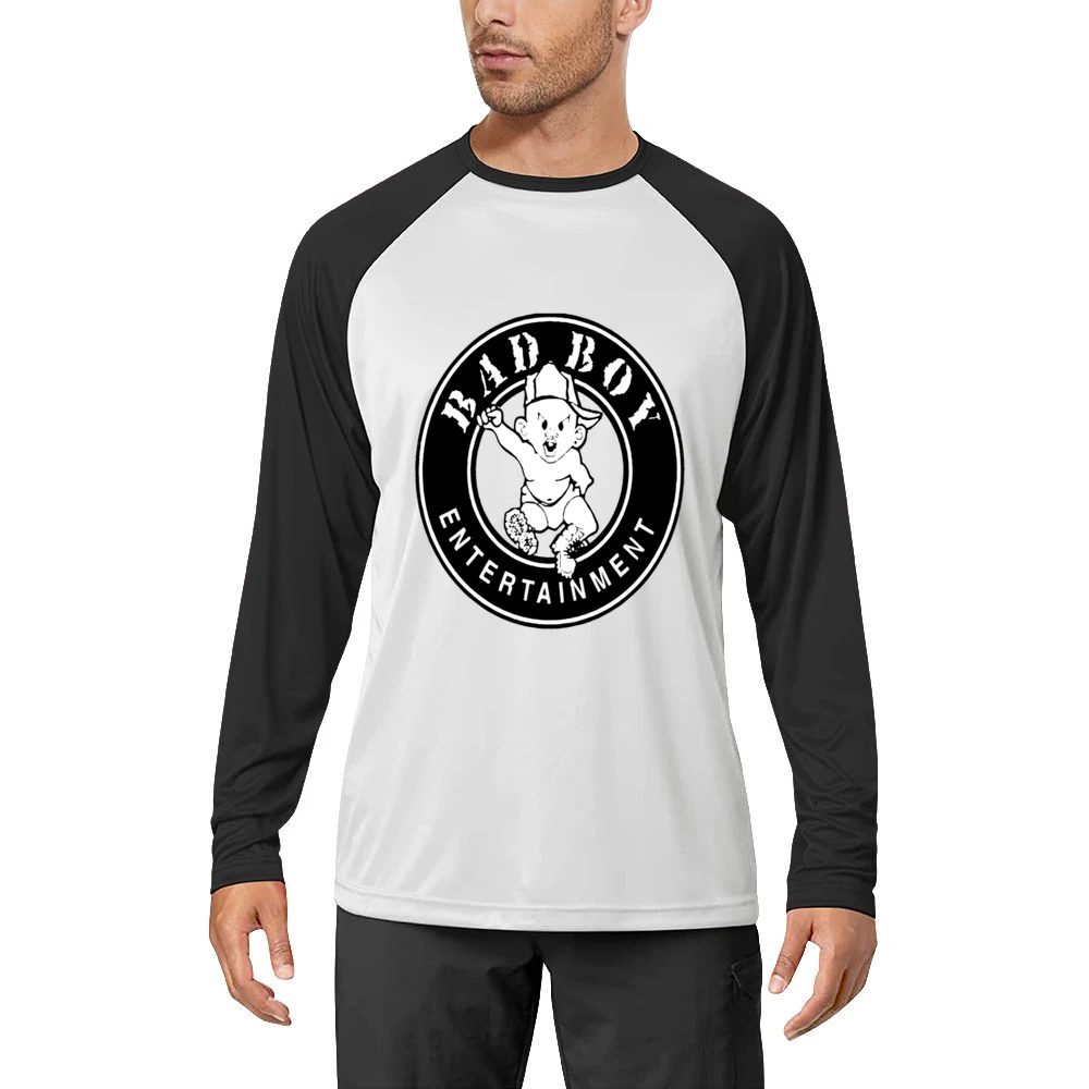 Bad Boy Records Hip Hop Tshirt Men Long Sleeve T-Shirt