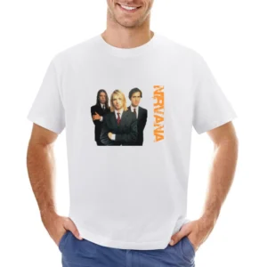 Band nirvana kurt cobain krist novoselic dave grohl Asian Size Men T-Shirt