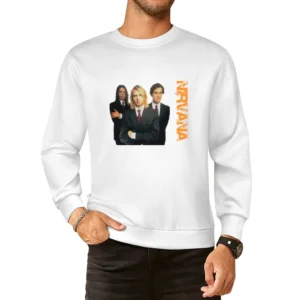Band nirvana kurt cobain krist novoselic dave grohl European Size Pullover Sweater