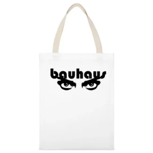 Bauhaus eyes Band Rock White Canvas Tote Shopping Bag
