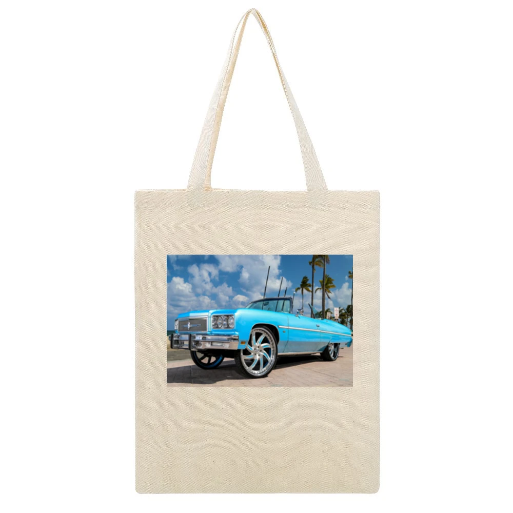 Beach Donk Tshirt Beige Canvas Tote Shopping Bag