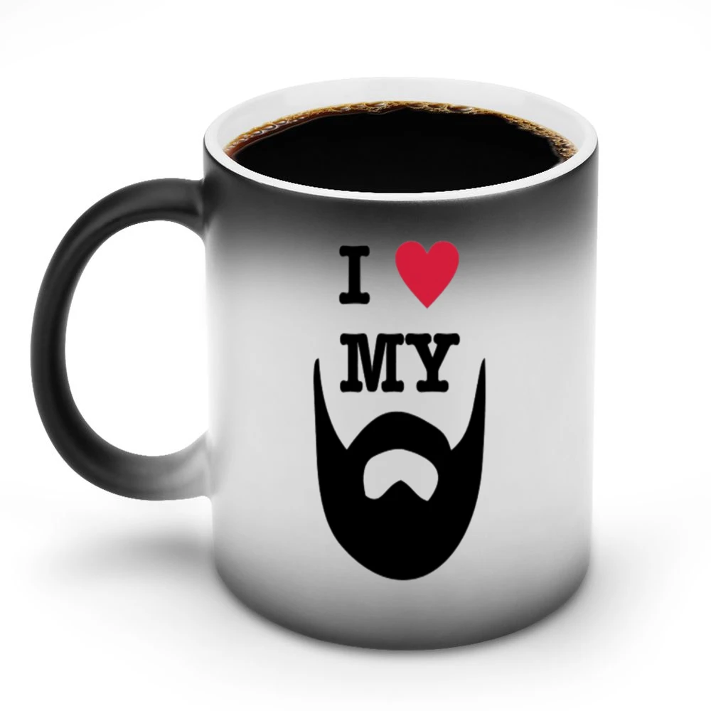 Beard Love Tshirt Discoloration Mug
