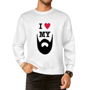 Beard Love Tshirt European Size Pullover Sweater