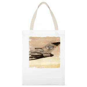 Beastie Boys Licensed To Ill Album Cover Distressed Image White Canvas Tote Shopping Bag