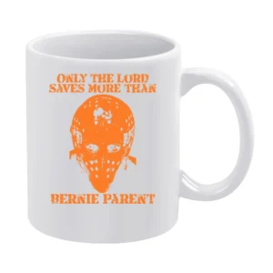Bernie Parent Philadelphia Hockey White Mug