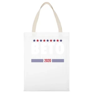 Beto For President 2020 Democrat American Politics White Canvas Tote Shopping Bag