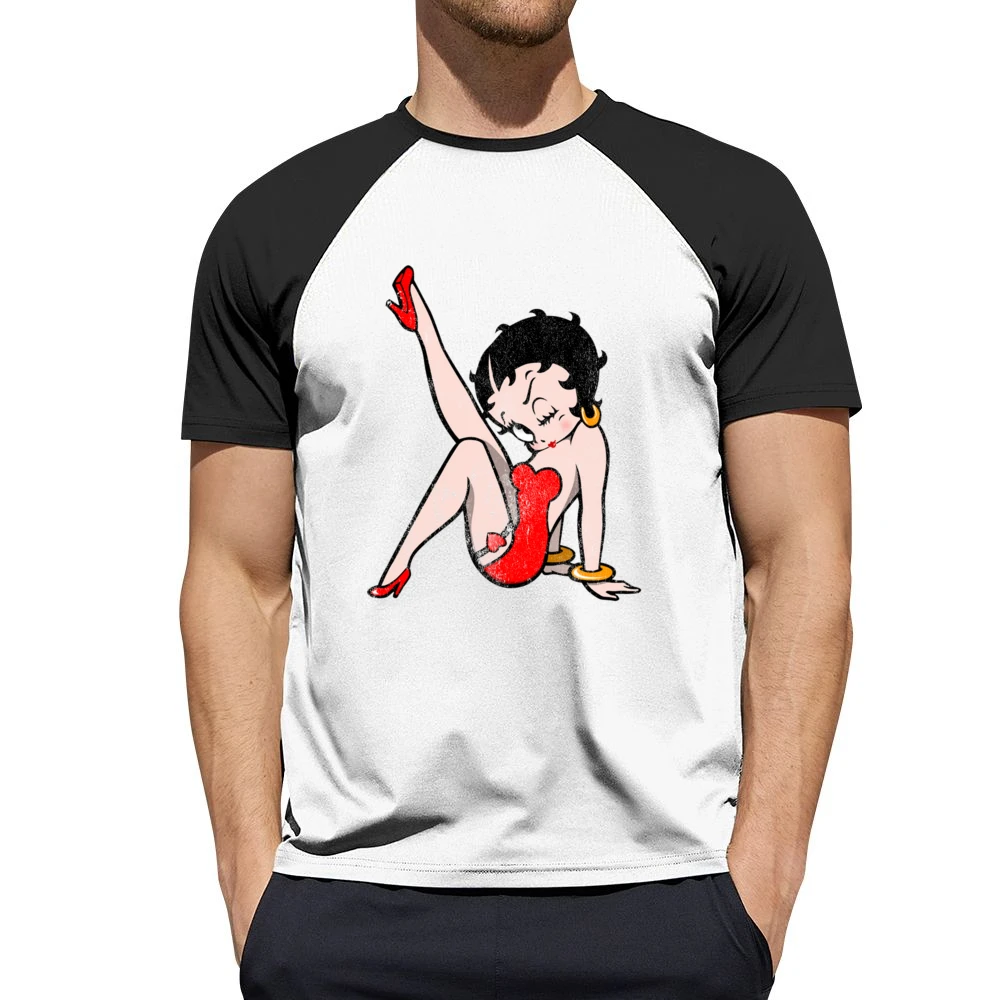 Betty Boop Fun Cool Vintage Style Distressed Graphic Retro Tv Show T S Men Short Sleeve T-Shirt