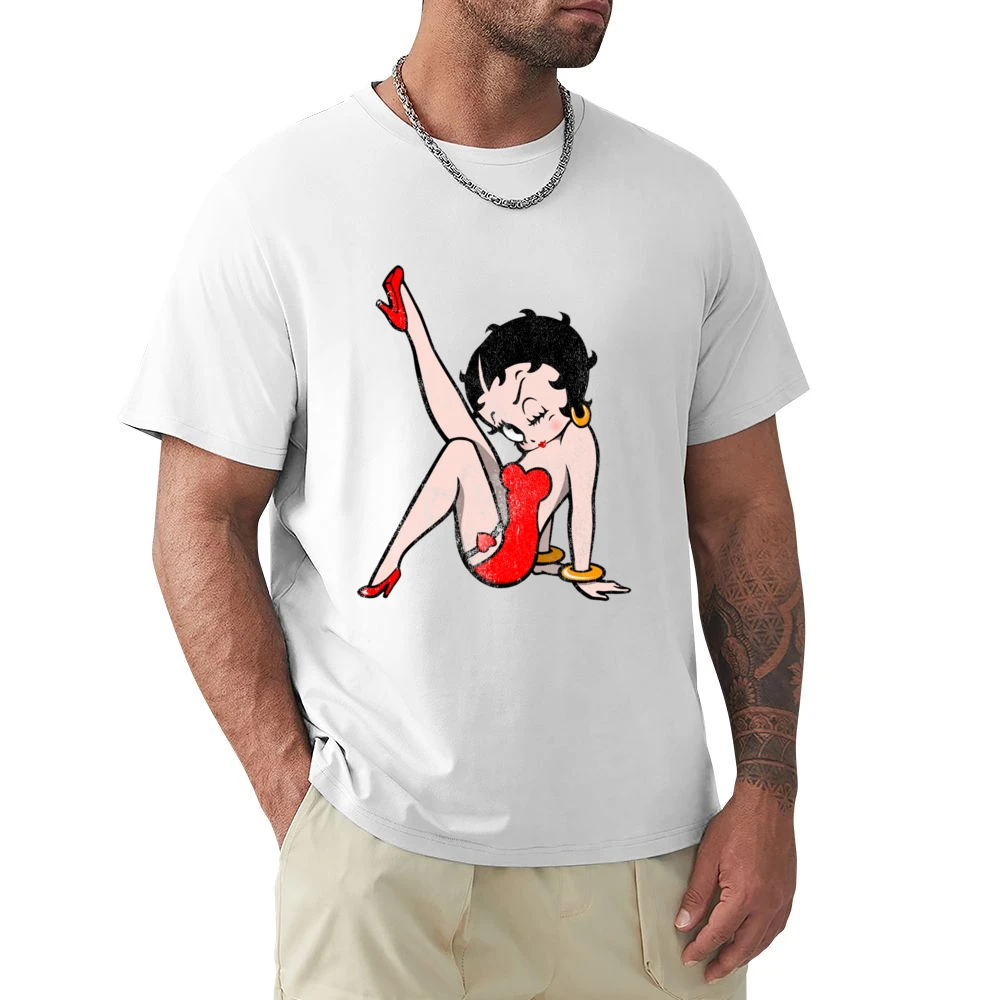 Betty Boop Fun Cool Vintage Style Distressed Graphic Retro Tv Show T S Premium Men T-shirt