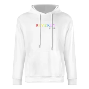 Beverly Hills Kylie Jenner Graphic White California Celebrity Model Ho European Size Men Hoodie