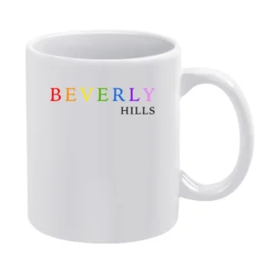Beverly Hills Kylie Jenner Graphic White California Celebrity Model Ho White Mug