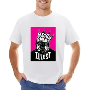 Biggie Illist Tshirt Pink Backround Asian Size Men T-Shirt