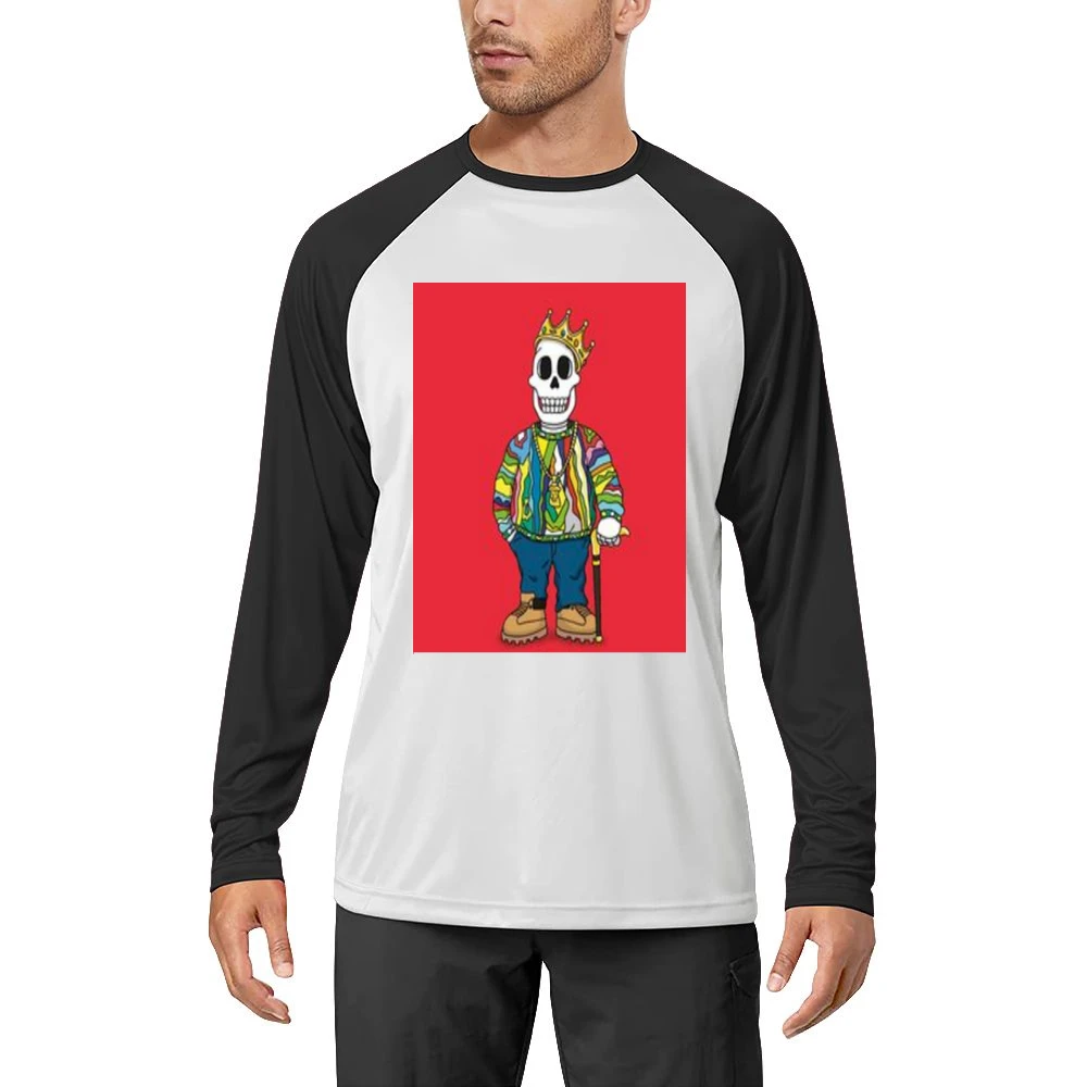 Biggie Juicy Skull Tshirt Men Long Sleeve T-Shirt