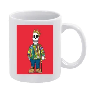 Biggie Juicy Skull Tshirt White Mug