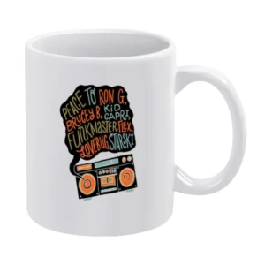 Biggie Peace Tshirt White Mug