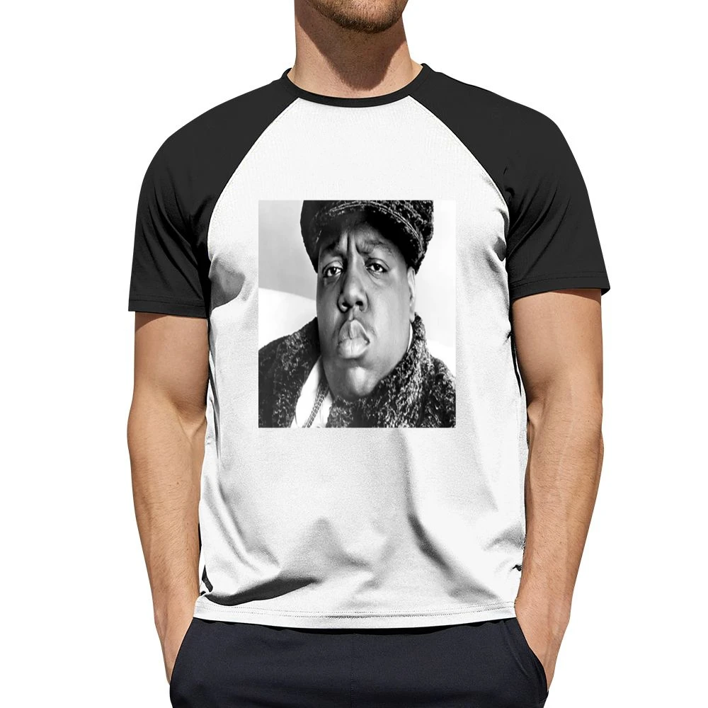 Biggie Portrait Tshirt Men Short Sleeve T-Shirt