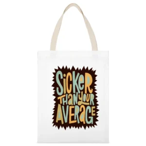 Biggie Smalls Sicker Than Your Average White Canvas Tote Shopping Bag