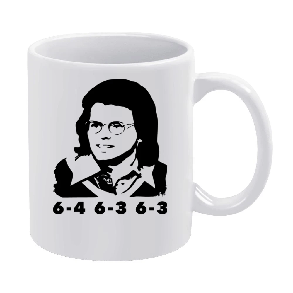 Billie Jean King Battle Of The Sexes Retro Tennis Emma Stone White Mug