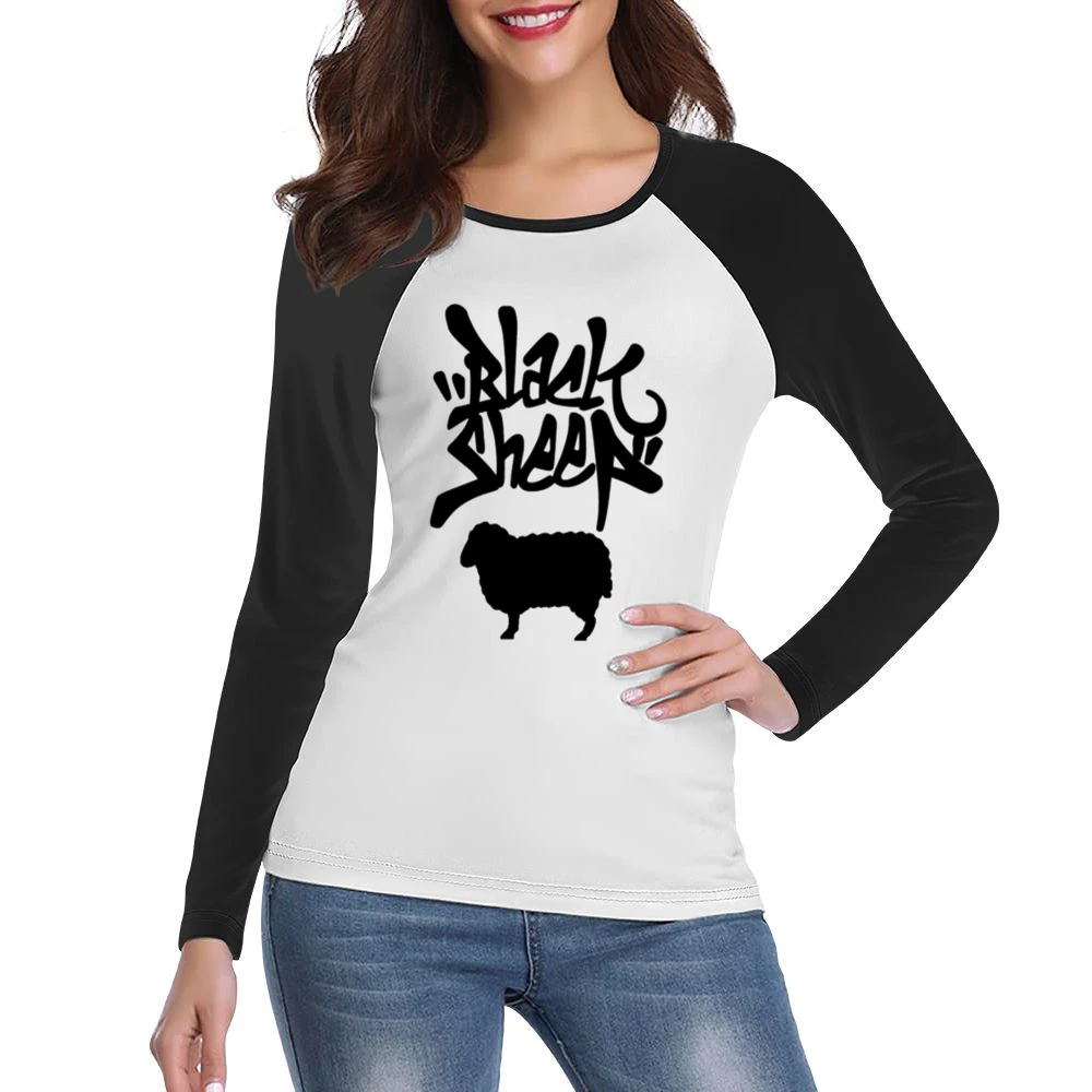 Black SheepTshirt Women Ladies Long Sleeve T-Shirt