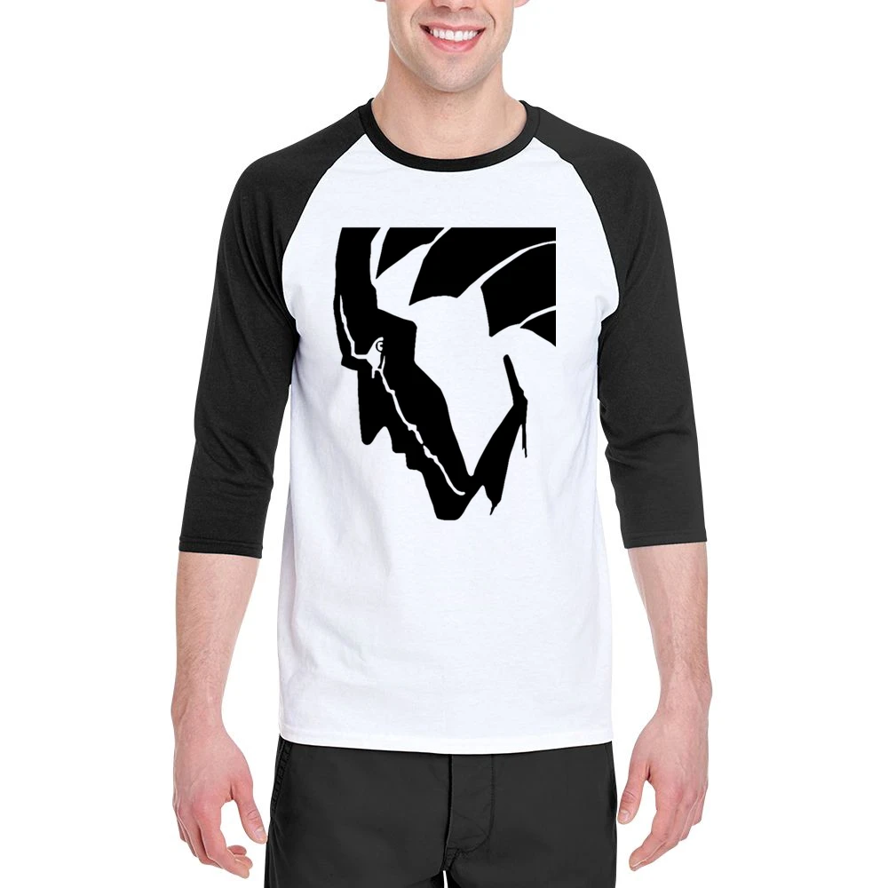 Black Stencil Zaraki kenpachi Gotei 13 captain 11th division soul soci Men 3/4 Sleeve T-Shirt