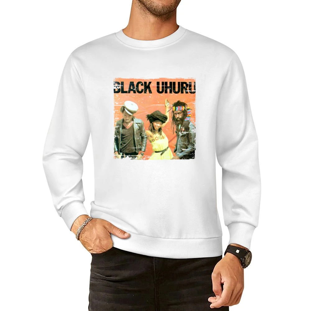 Black Uhuru Red Album Cover Distressed Image European Size Pullover Sweater