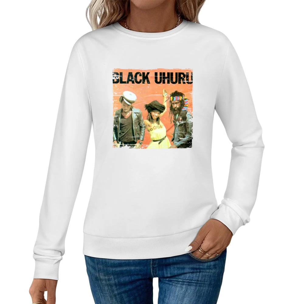 Black Uhuru Red Album Cover Distressed Image Women Pullover Sweatshirt