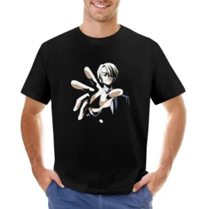 Black leg chef Sanji One piece strawhat pirates crew Asian Size Men T-Shirt
