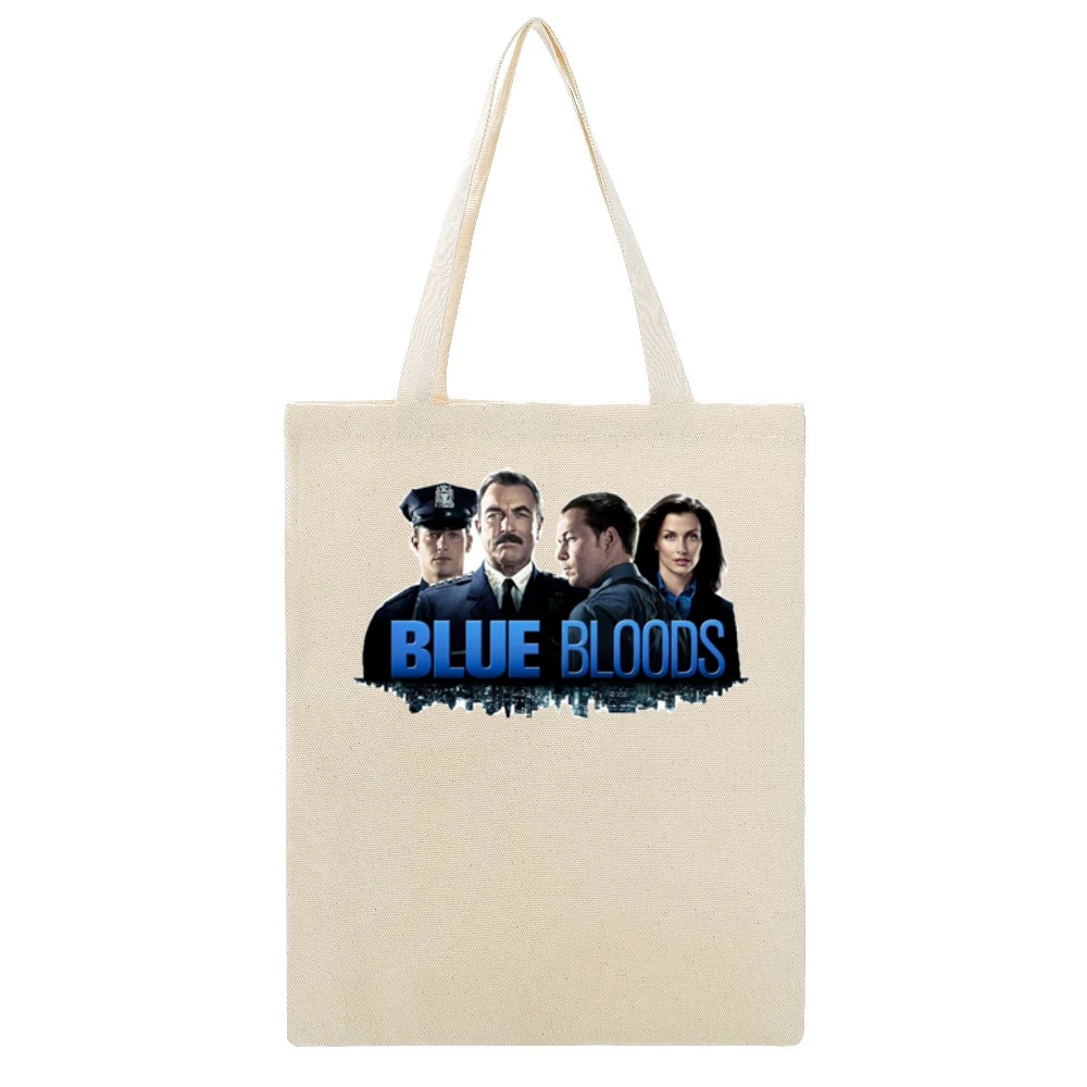 Blue Bloods Tv Show Cops Beige Canvas Tote Shopping Bag