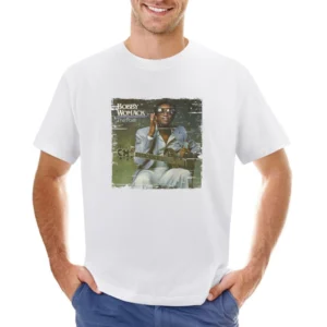 Bobby Womack Poet 2 Album Cover Distressed Image Asian Size Men T-Shirt