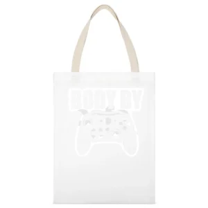 Body By Video Games Funny White Canvas Tote Shopping Bag