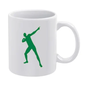 Bolt Pose Tshirt White Mug